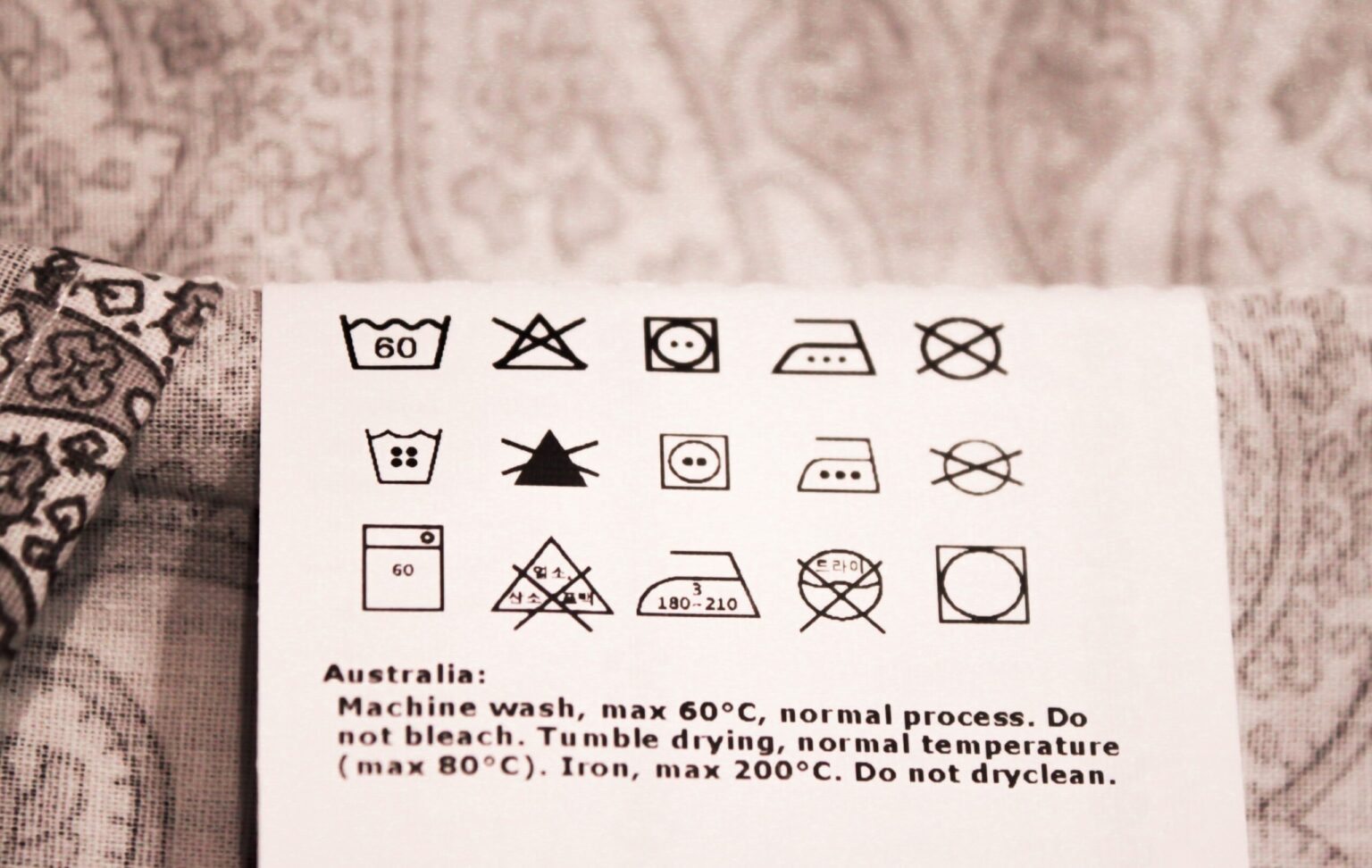Oznaczenia prania – symbole na metkach odzieżowych